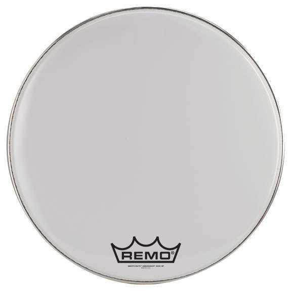 32" Remo Smooth White Emperor Crimplock Marching Bass Drumhead
