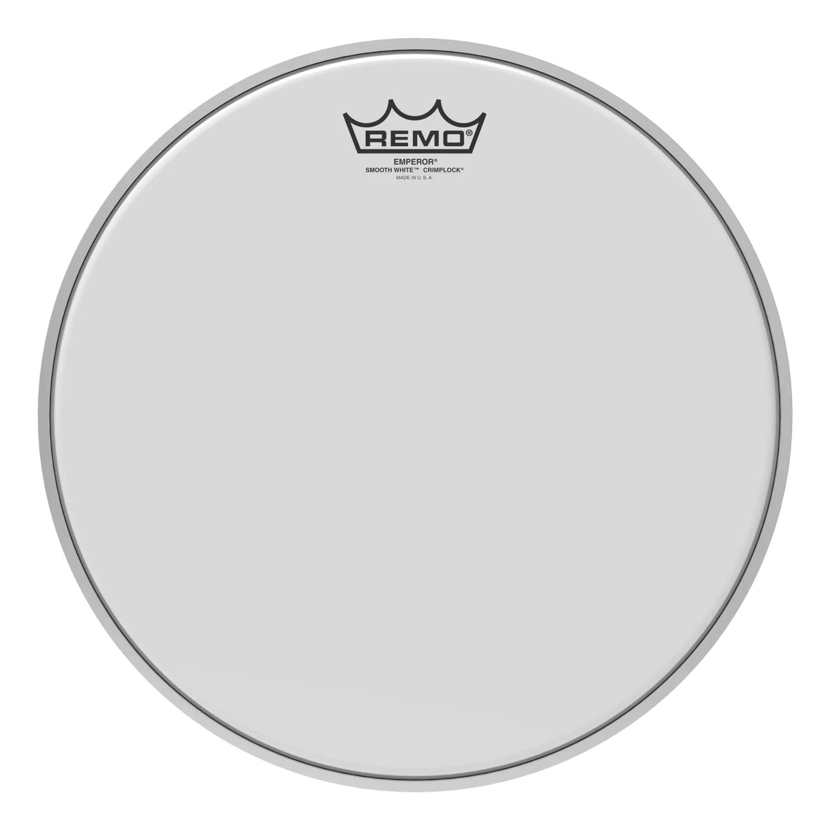 Remo Emperor Smooth White Crimplock Marching Tenor Drumhead - 13"