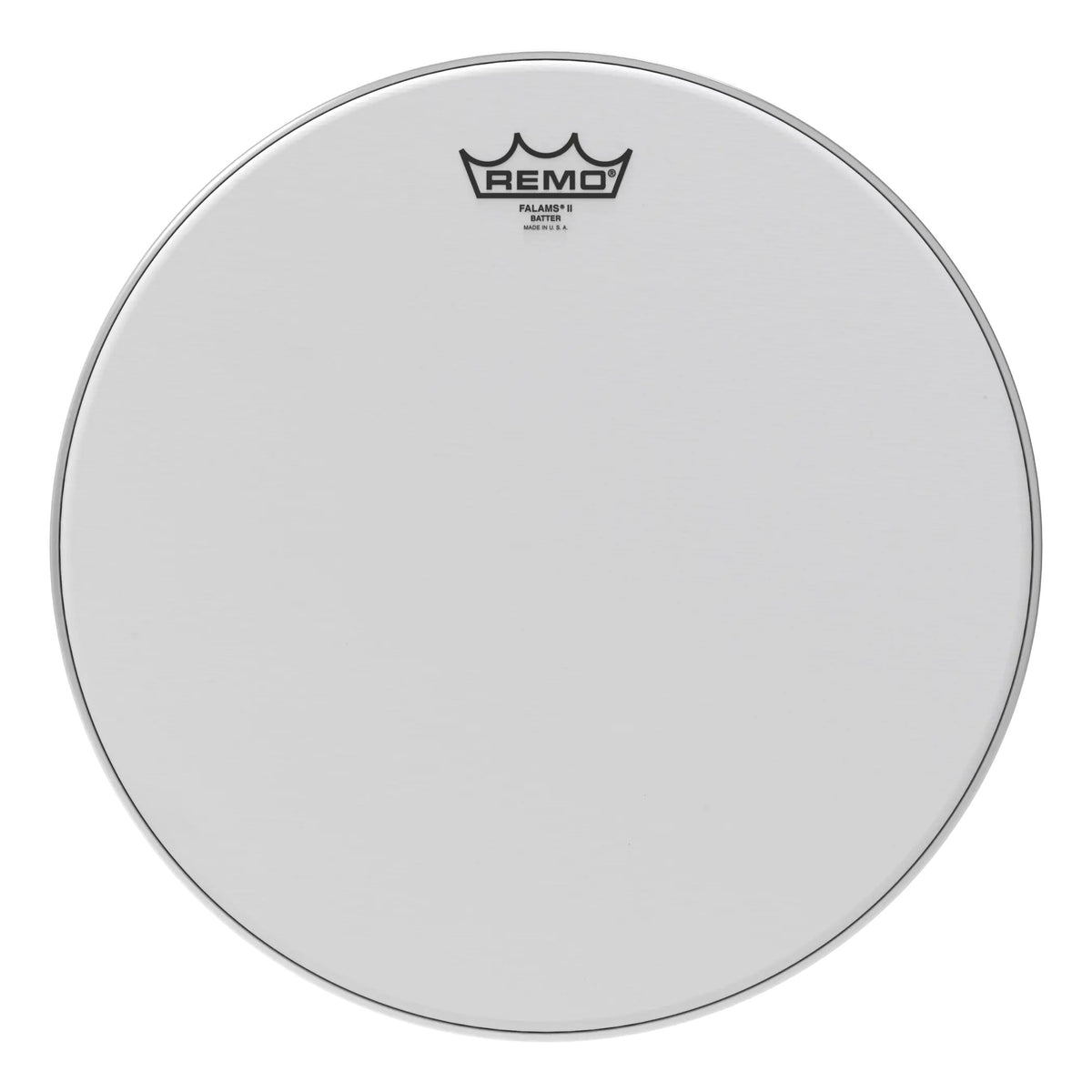 Remo Falams Smooth White Marching Snare Drumhead - 14"