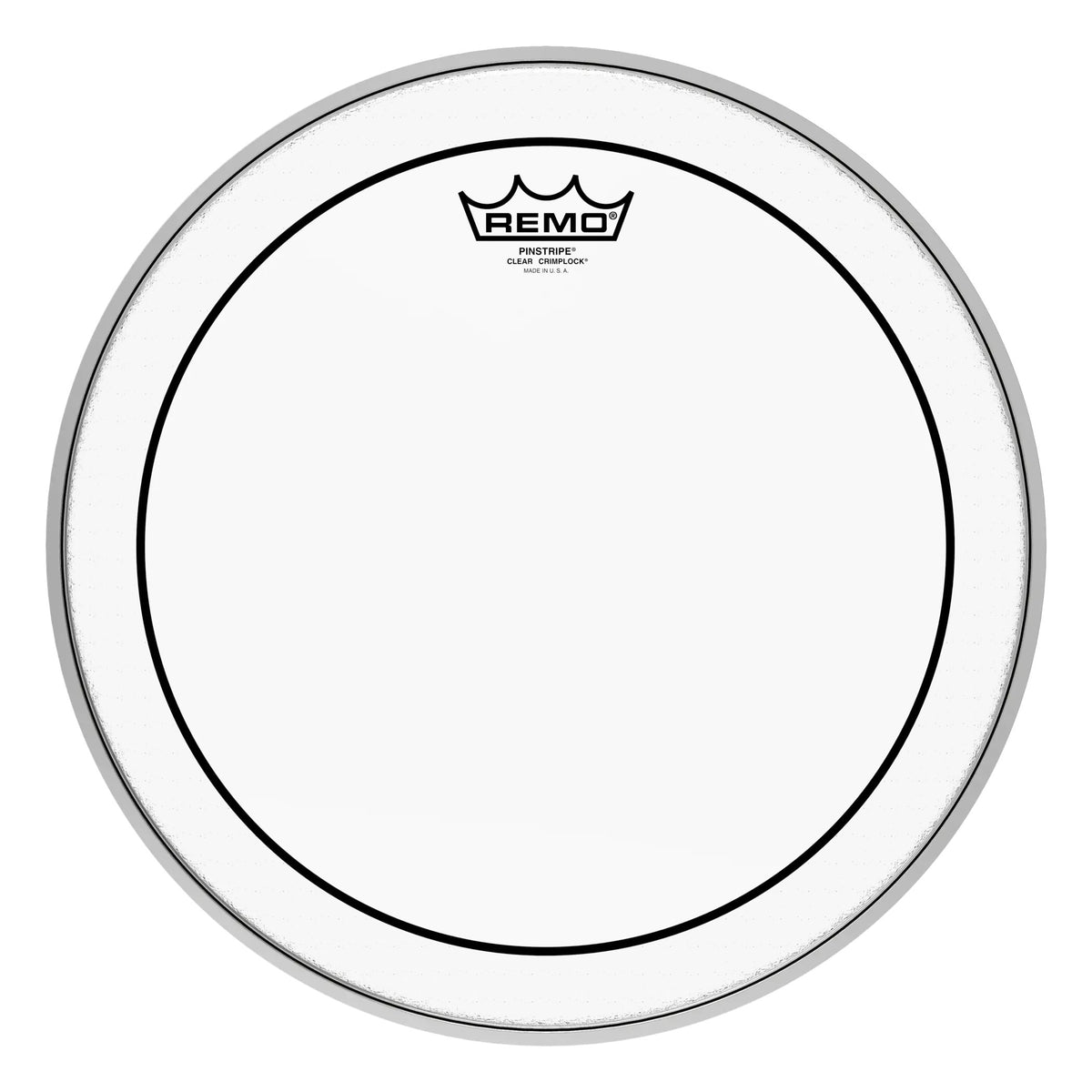 Remo Pinstripe Clear Crimplock Marching Tenor Drumhead - 14"