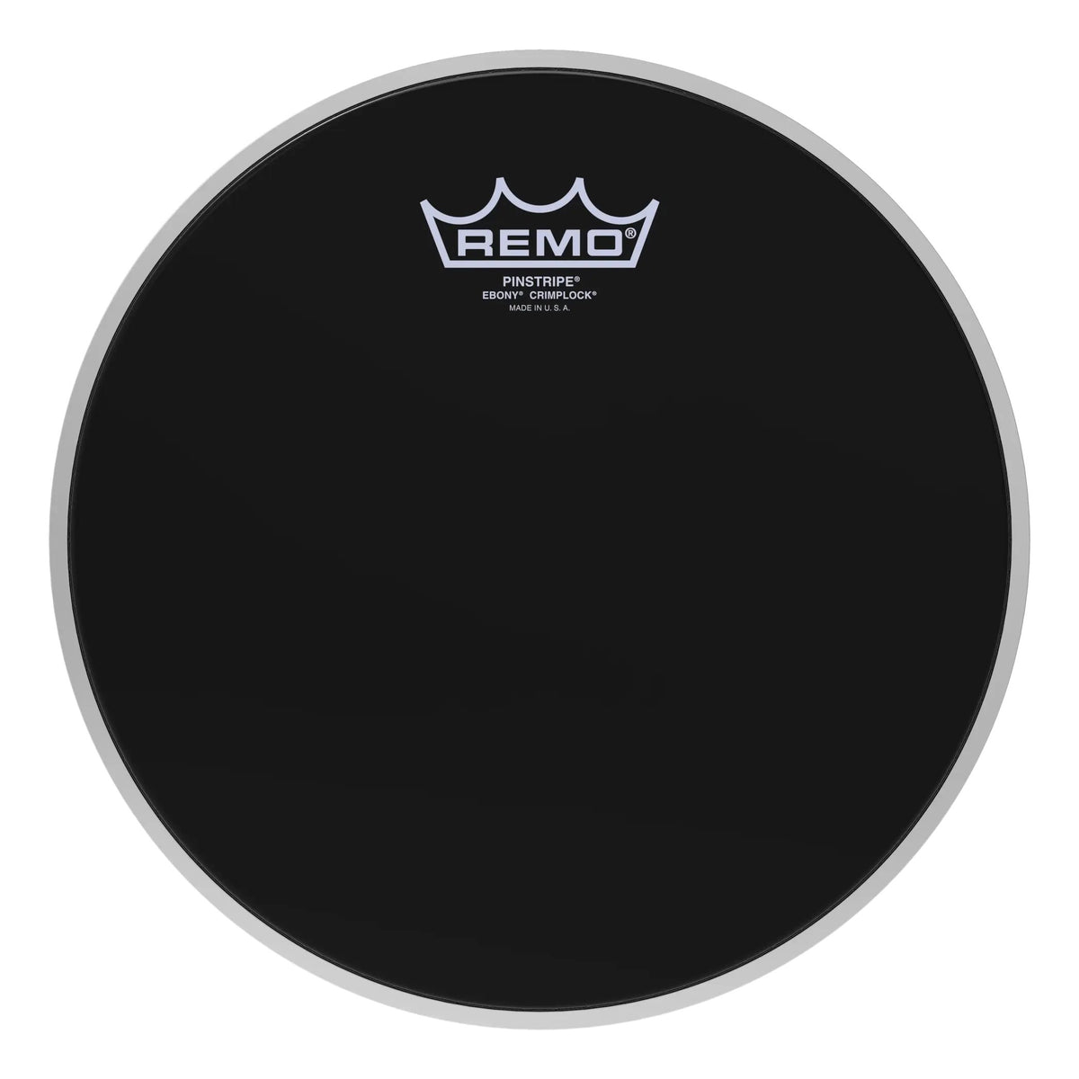 Remo Pinstripe Ebony Crimplock Marching Tenor Drumhead - 10"
