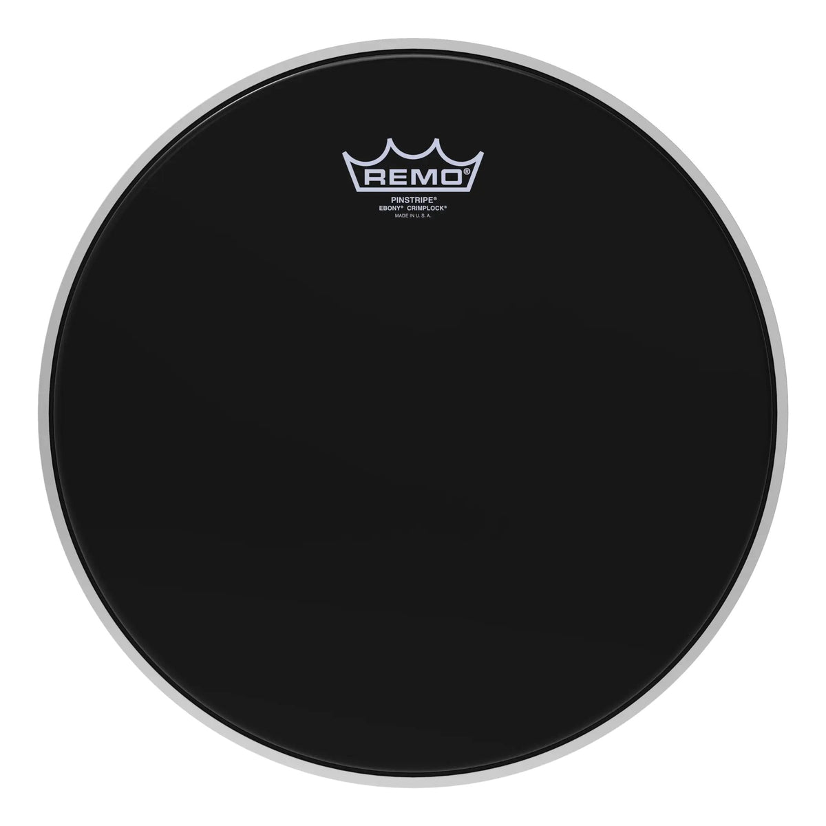 Remo Pinstripe Ebony Crimplock Marching Tenor Drumhead - 13"