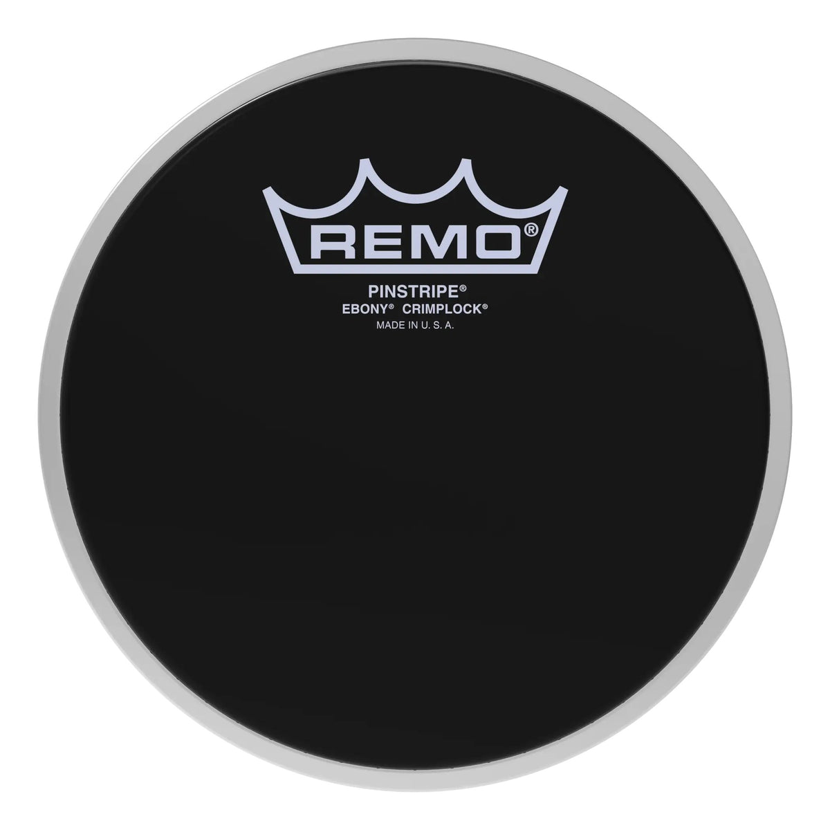 Remo Pinstripe Ebony Crimplock Marching Tenor Drumhead - 6"