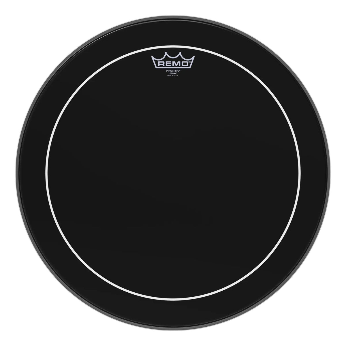 Remo Pinstripe Ebony Drumhead - 18"