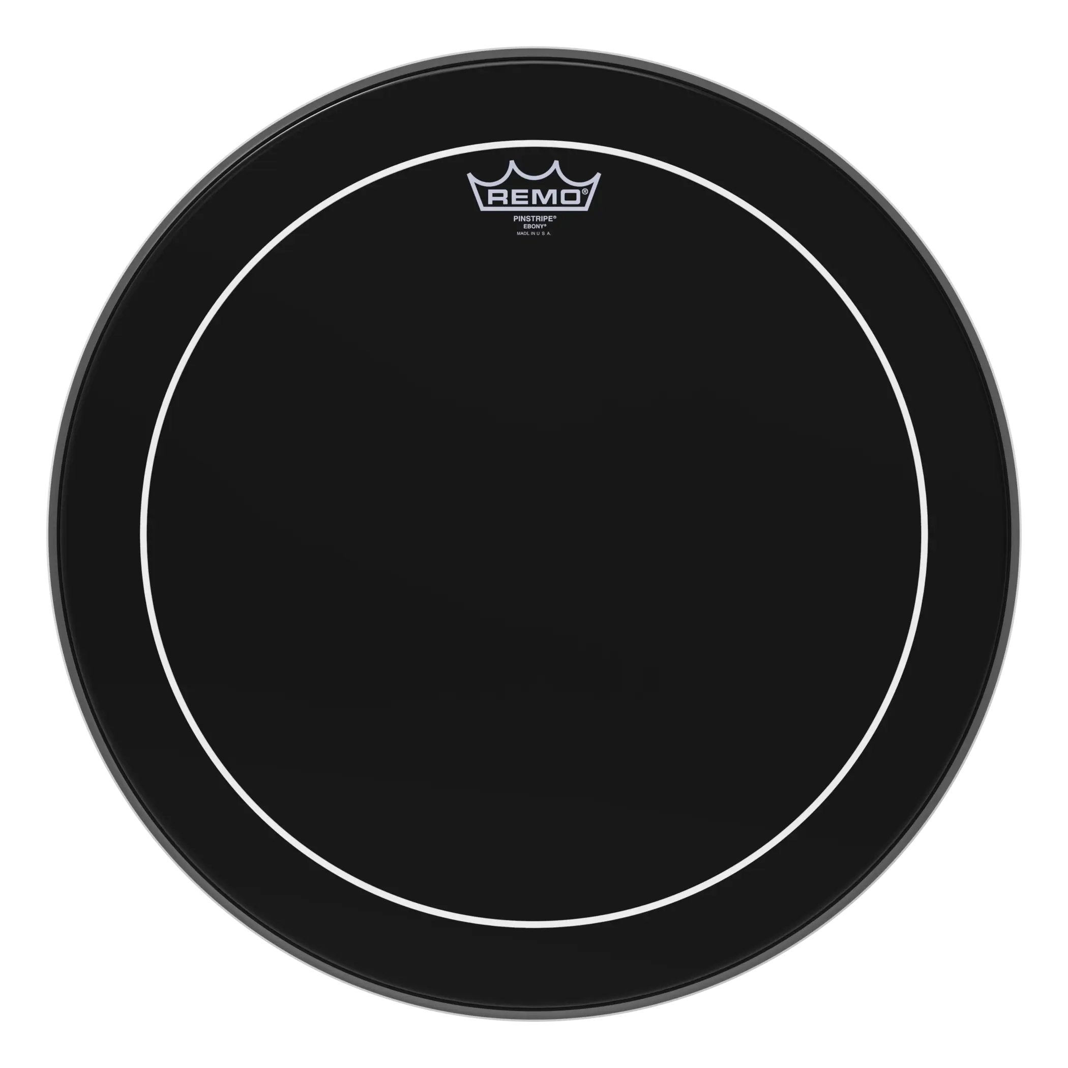 Remo Pinstripe Ebony Drumhead - 18"