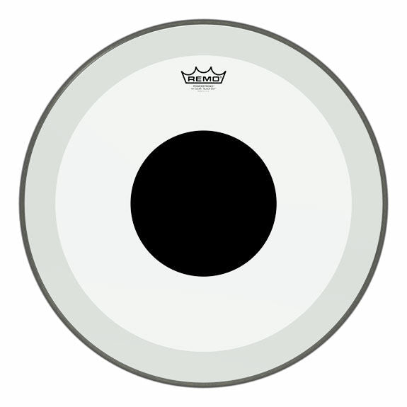 Remo 20" Powerstroke 3 Clear Black Dot Bass Drumhead