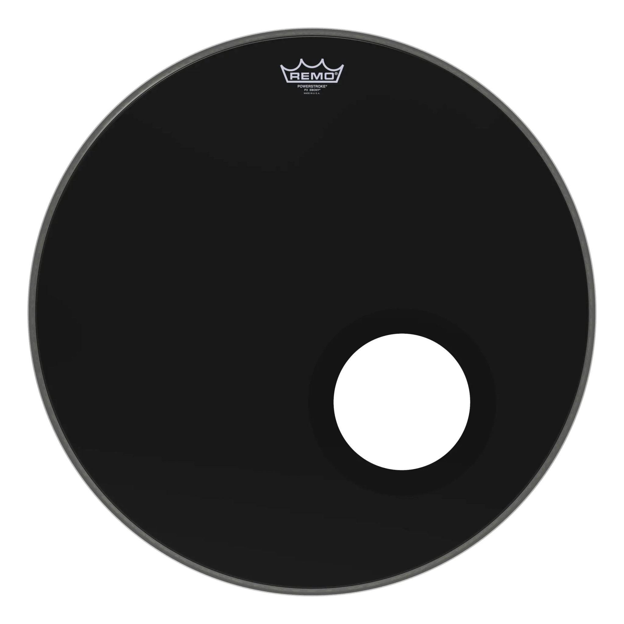 remo-powerstroke-p3-ebony-bass-drumhead-5-black-dynamo-installed-22-front