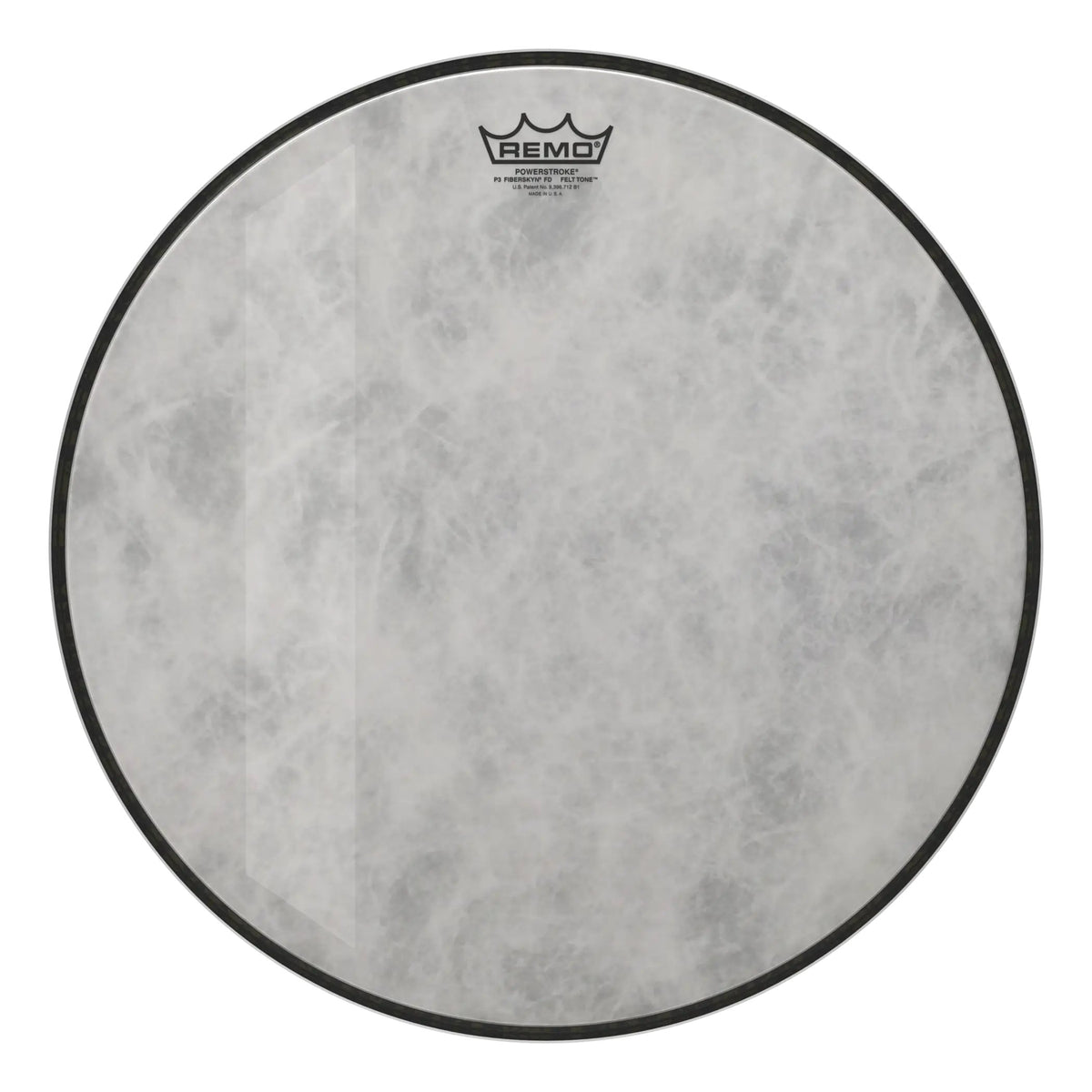 Remo Powerstroke P3 Felt Tone Fiberskyn Diplomat Bass Drumhead - 18"