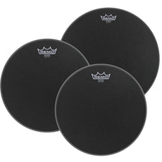 Remo Tom Pack - Emperor Black Suede - 12"/13"/16"