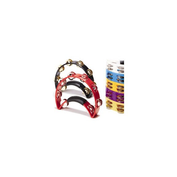 Rhythm Tech RT1011 Tambourine - Black with Brass Jingles