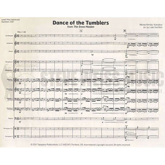 Rimsky-Korsakov-Dance of the Tumblers arr. Norfleet (SP)- B/2V/C/X/4M/4T/P