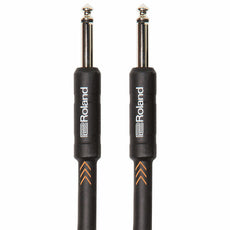 15' Roland Black Series Instrument Cable with Straight 1/4'' Jacks