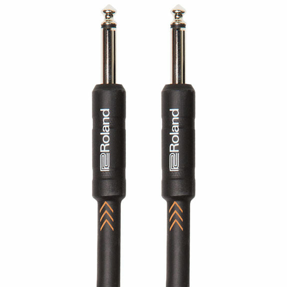15' Roland Black Series Instrument Cable with Straight 1/4'' Jacks