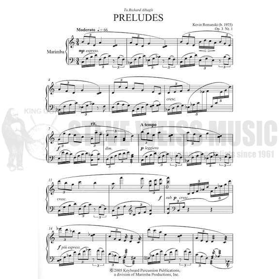 Romanski-Preludes op. 3 (1-12)-M