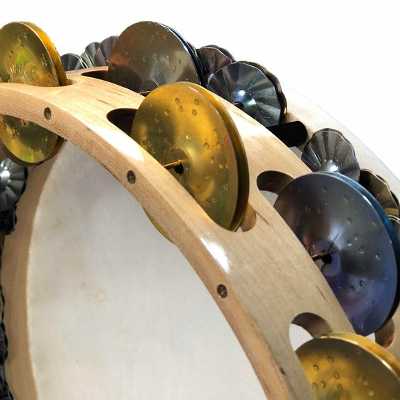 Ron Vaughn Percussion 10" Triple Row Phoenix Tambourine