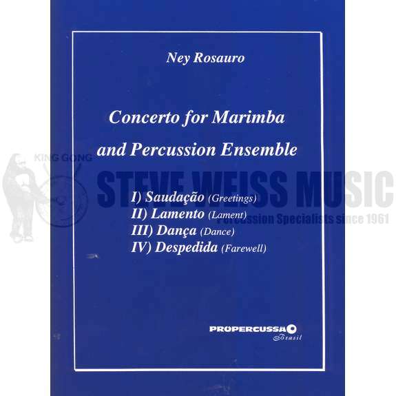 Rosauro-Concerto for Marimba and Percussion Ensemble (SP)-P/DS/4T/X/V/M