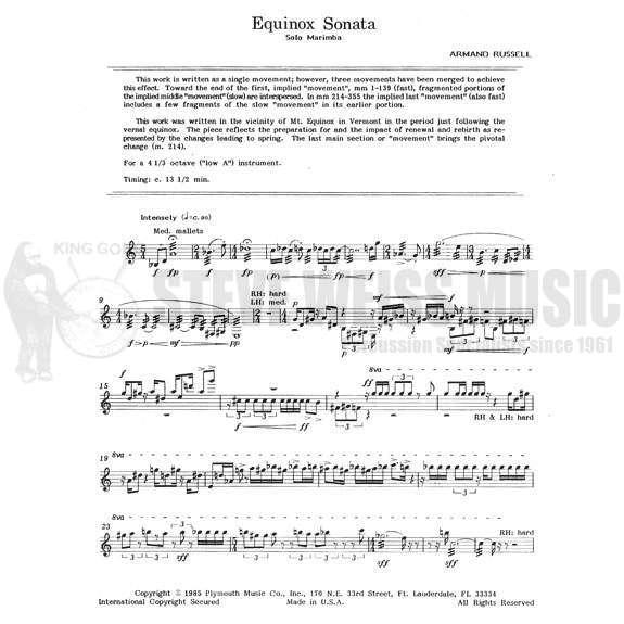 Russell, A.-Equinox Sonata-M