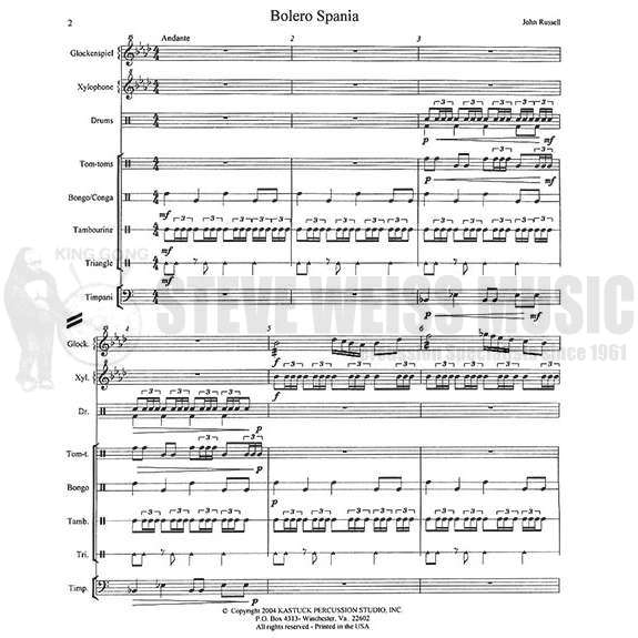Russell, J.-Bolero Spania (SP)-B/X/2T/P