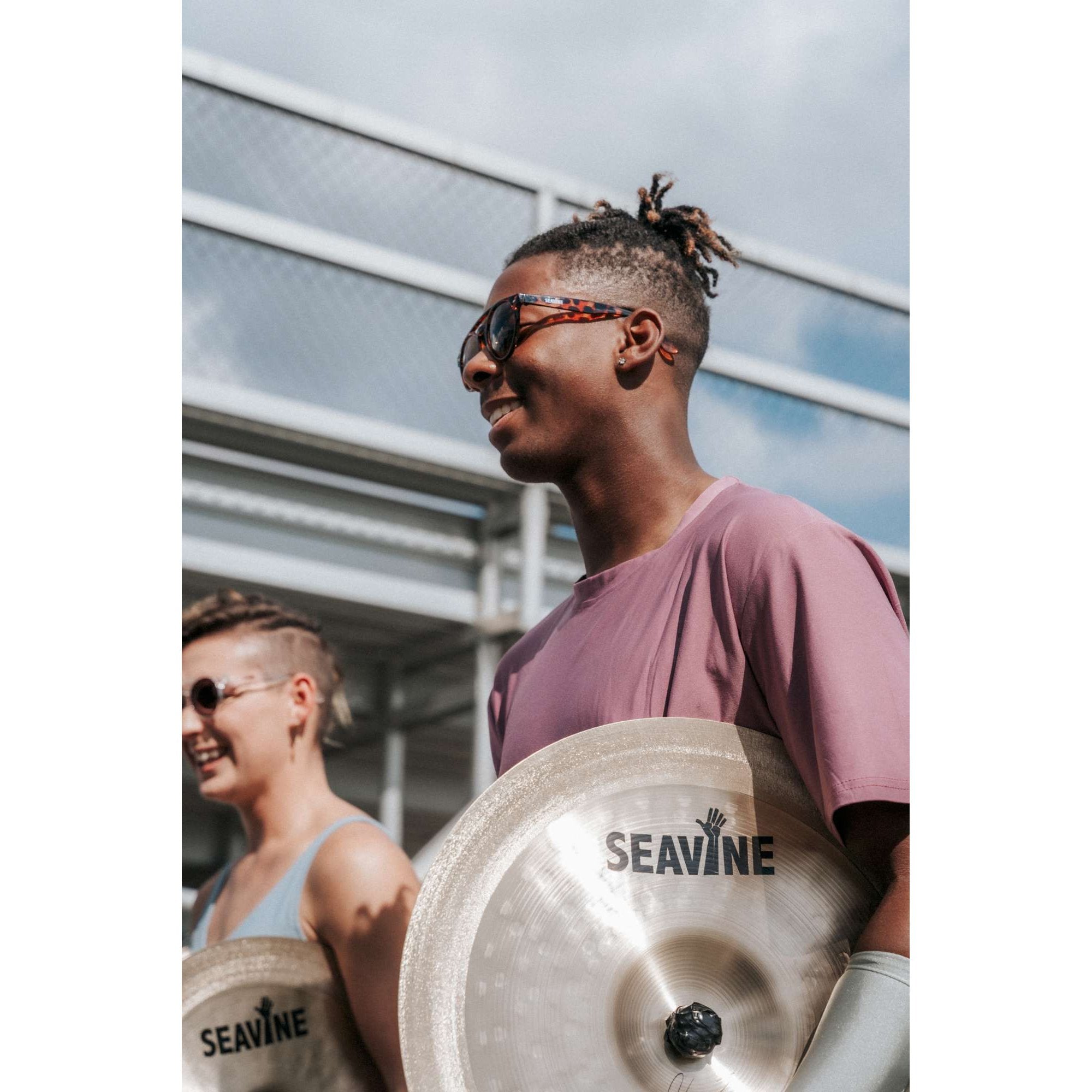 Sabian Seavine 18" AV Marching Cymbals Action Shot