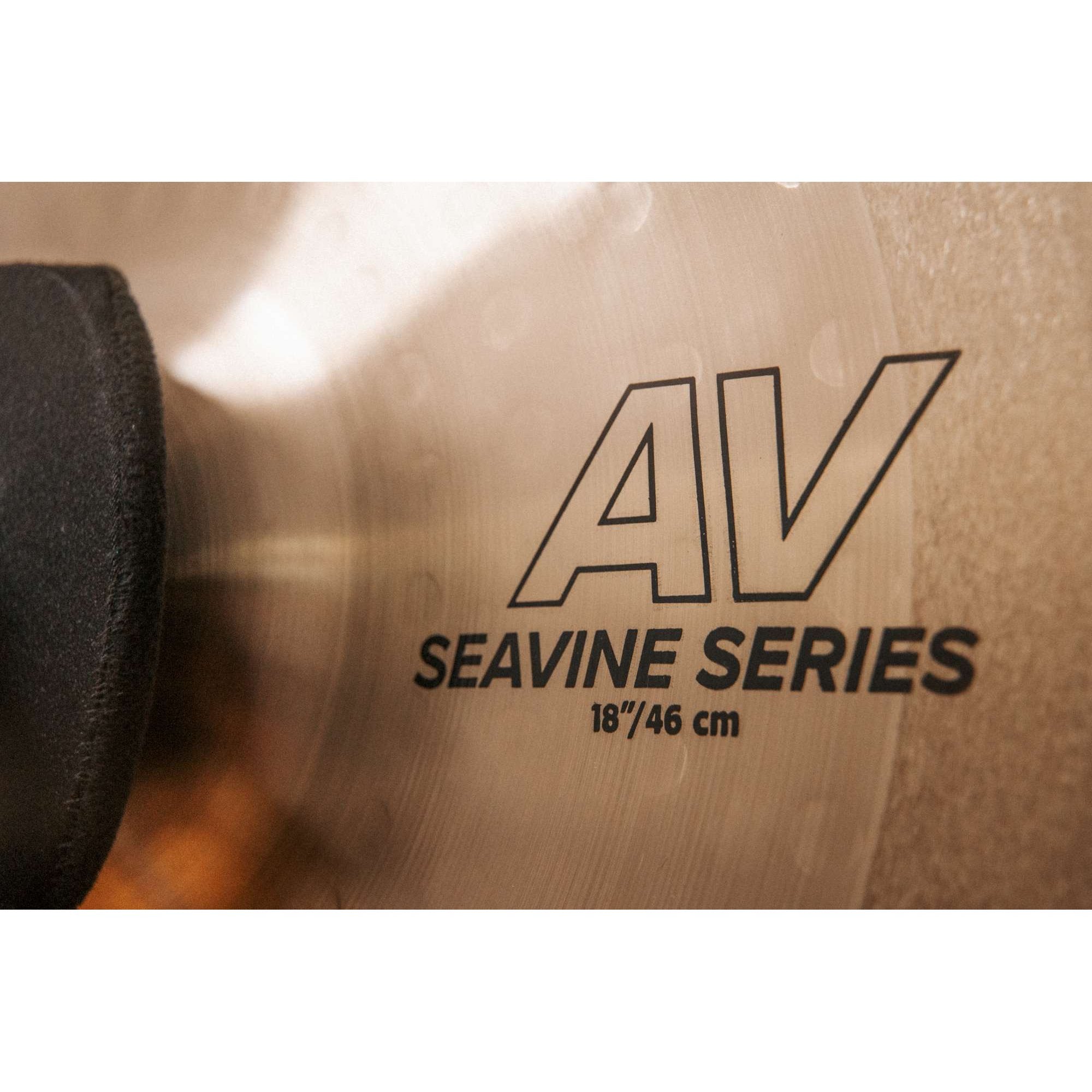 Sabian Seavine 18" AV Marching Cymbals Logo Close-Up