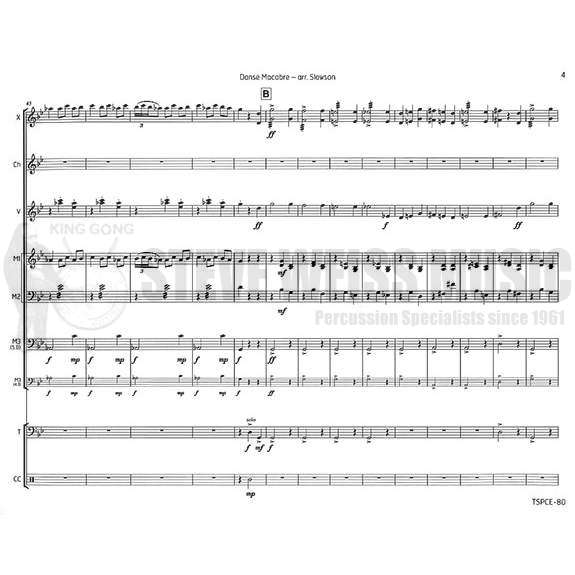 Saint-Saens-Danse Macabre arr. Slawson (SP)-V/C/X/2M/2T/P