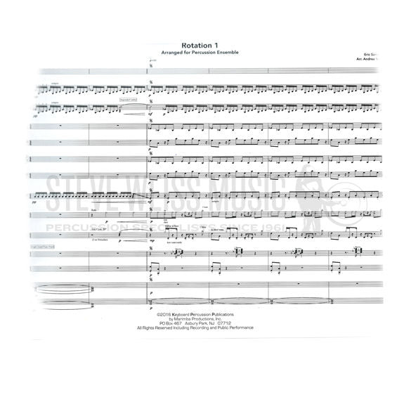 Sammut-Rotation I arr. Venet (SP) ENSEMBLE VERSION-B/2V/ 2M/5T/P/2 opt. Synth