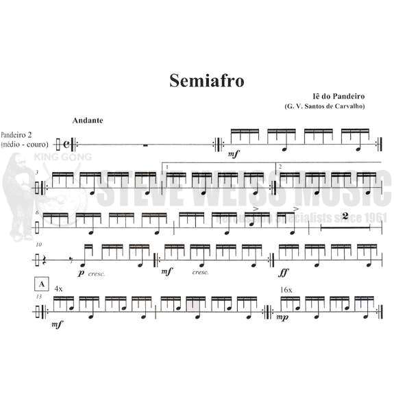 Sampaio-Etudes and Pieces for Brazilian Pandeiro