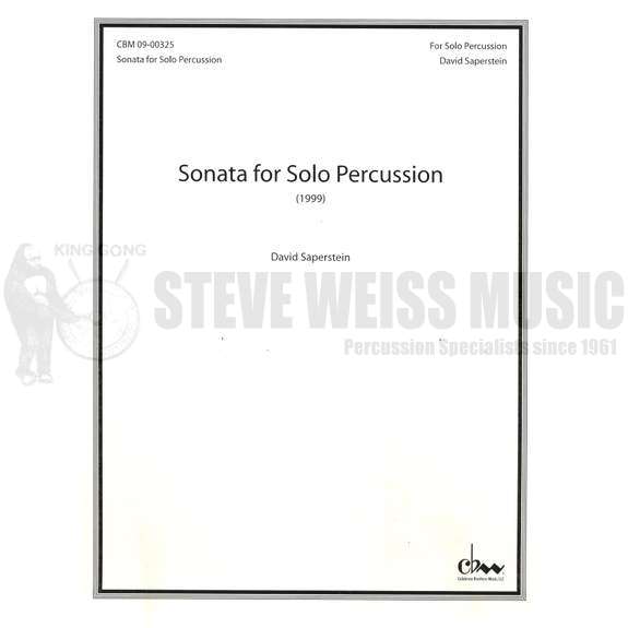 Saperstein-Sonata for Solo Percussion-B/C/M/P