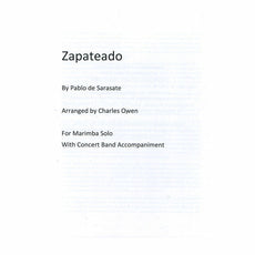 Sarasate-Zapateado arr. Owen (SP)-Solo M/Band