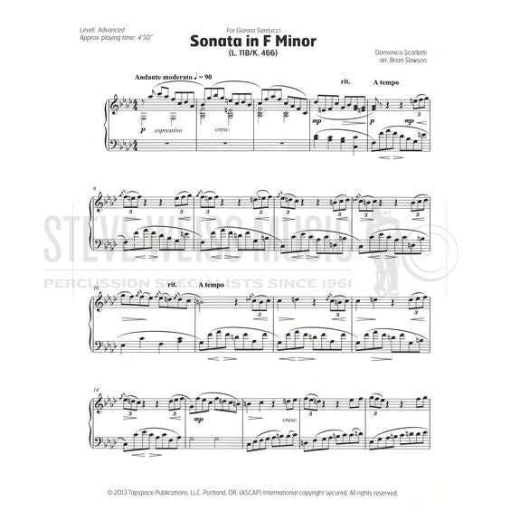 Scarlatti-Sonata in f minor K466 arr. Slawson-M