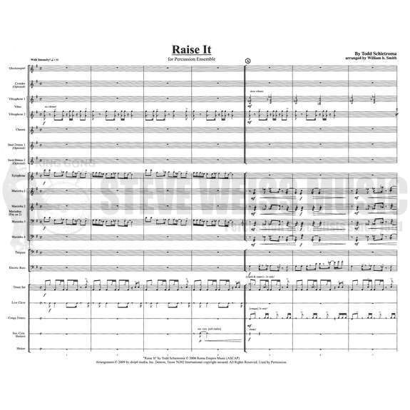 Schietroma-Raise It arr. Smith (SP)-B/2V/C/opt. Cro./X/4M /4T/P/opt. Steel drs./BGT