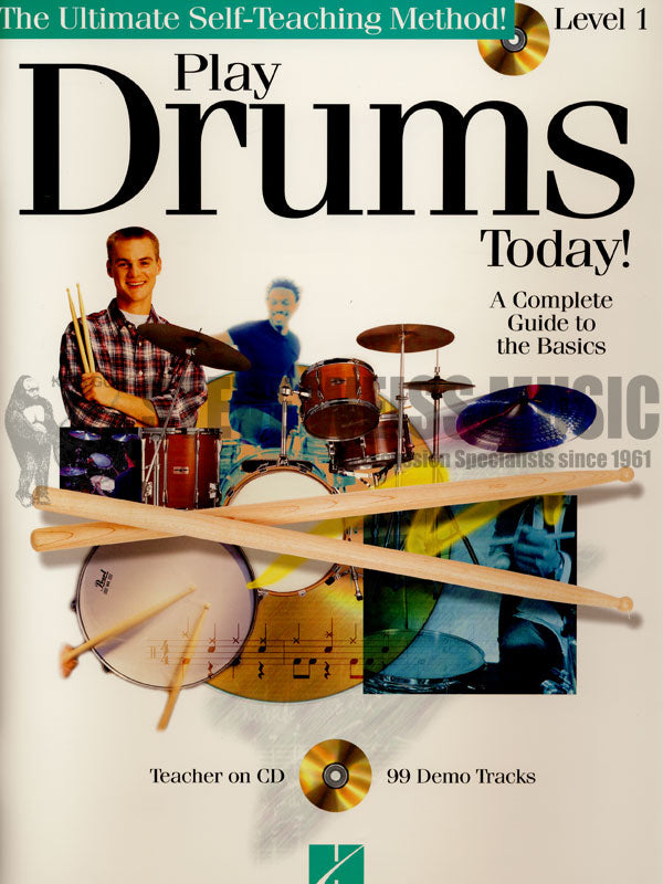 Schroedl-Play Drums Today! pack (includes book, CD and DVD)