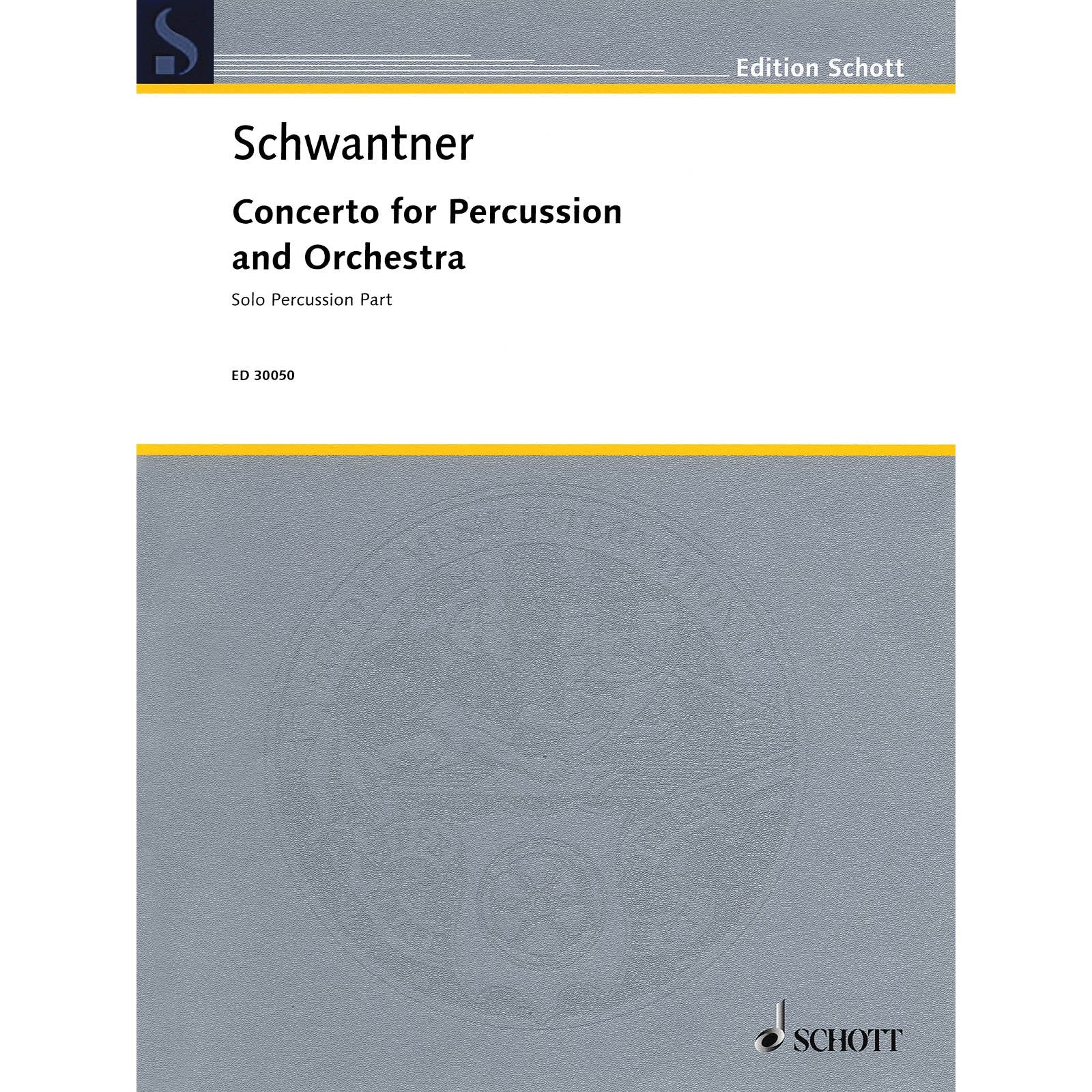 Schwantner-Concerto (Solo percussion part ONLY)
