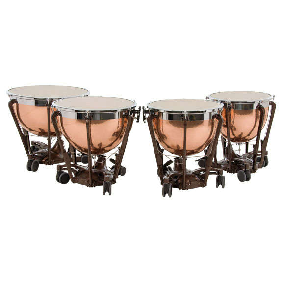Set of 2 Adams Professional Gen II Hammered Copper Timpani (26/29)