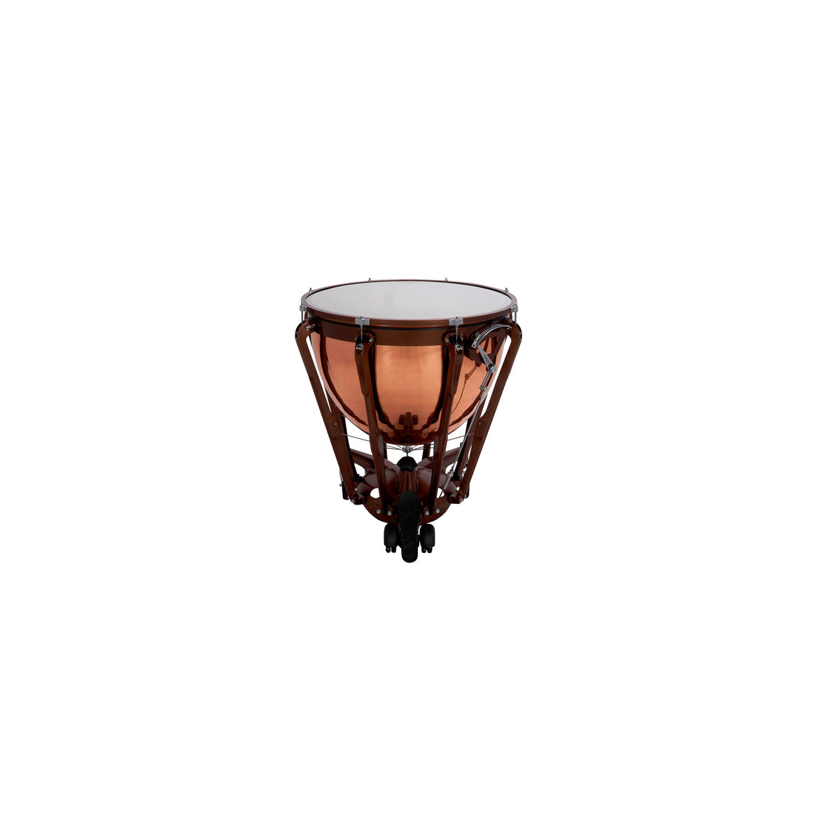 Set of 2 Ludwig Professional Series Polished Copper Timpani with Gauges - 26"/29" - Image 2