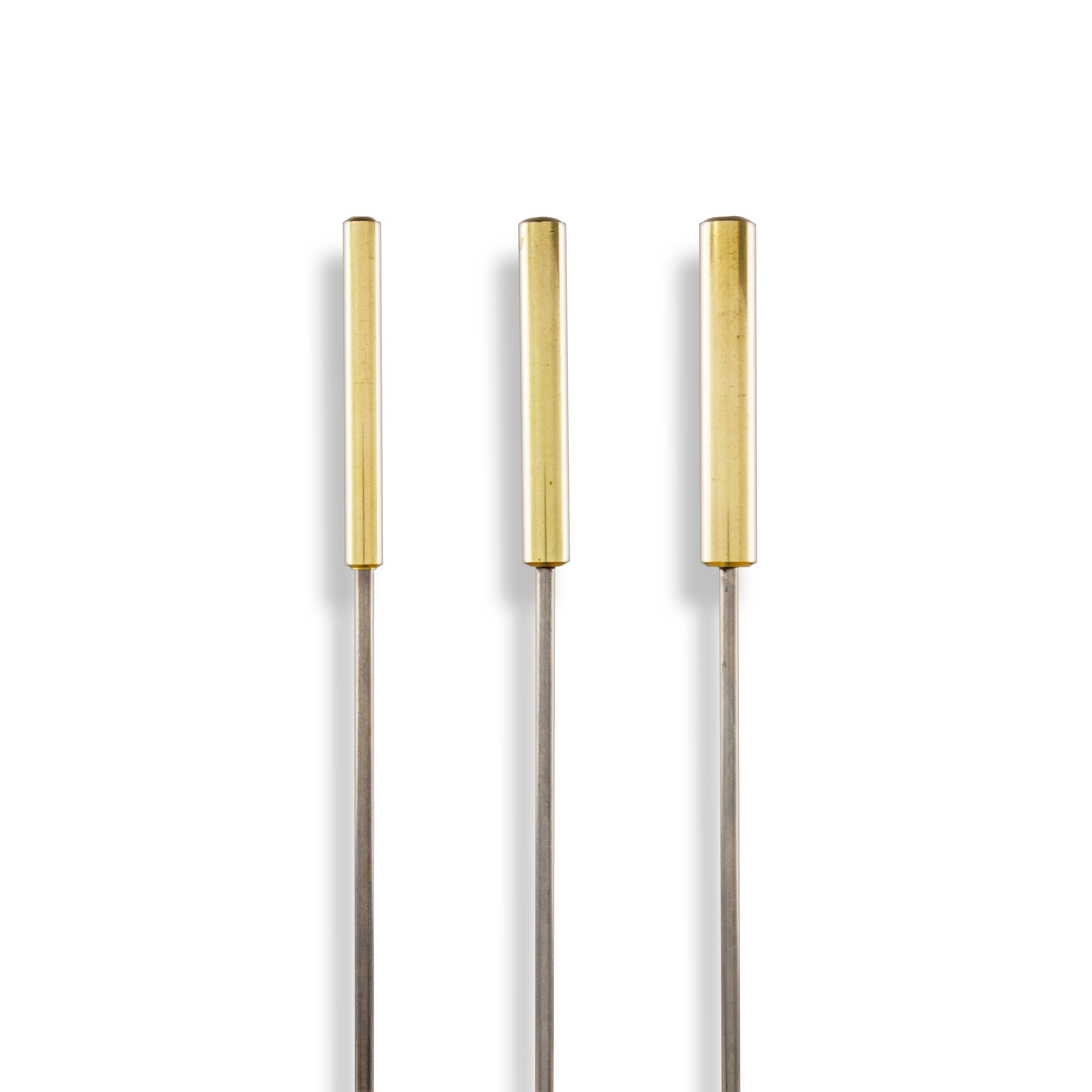 Set of 3 Grover Tubular Brass Triangle Beaters - Image 1