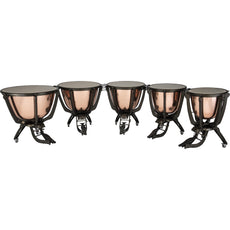 Set of 5 Majestic Prophonic Series Hammered Cambered Copper Timpani - 20"/23"/26"/29"/32" - Image 1