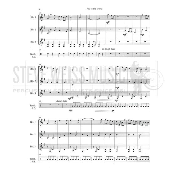 Shelton (arr.)-Joy to the World (SP)-3 Mall. inst./P