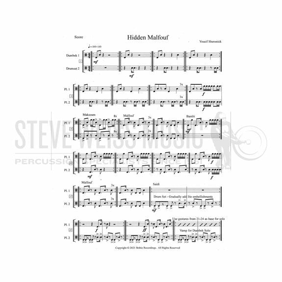 Sheronick-Hidden Malfouf (2S)-Dumbek/Drum Set