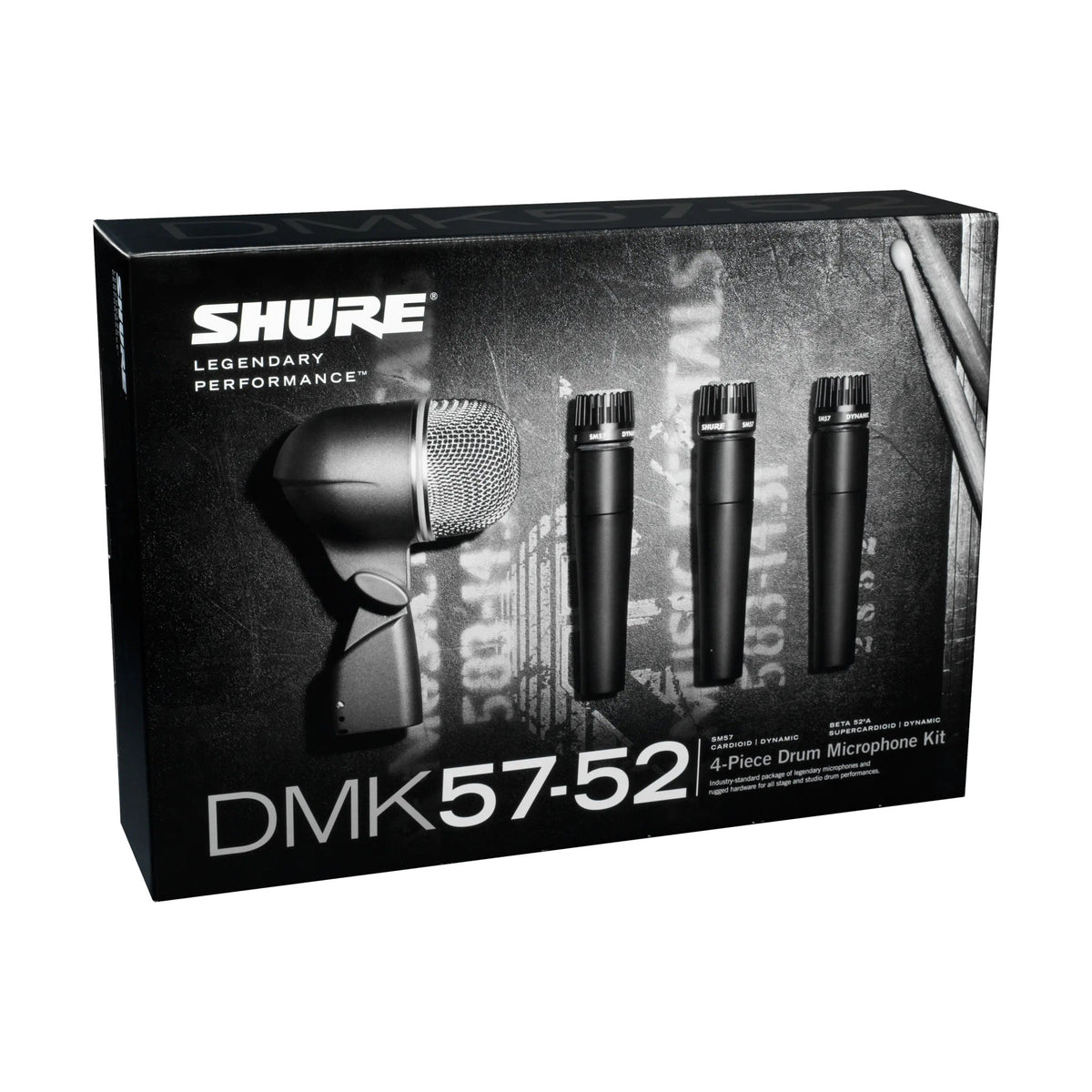 Shure DMK57-52 Drum Microphone Kit Packaging