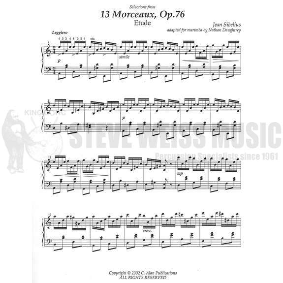 Sibelius-13 Morceaux, Op. 76 arr. Daughtrey-M