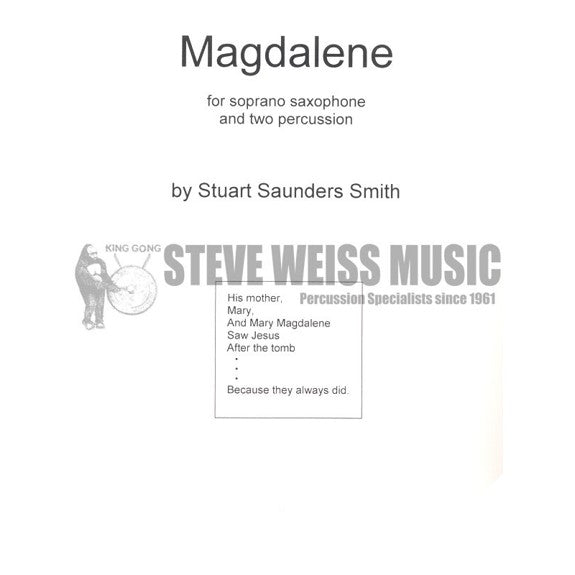 Smith, Stuart S.-Magdalene (set of parts ONLY)-P/SSX OS