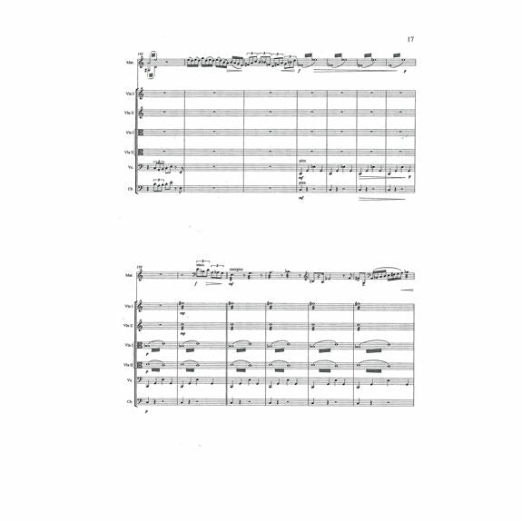 Soderberg-Concertino for Marimba STRING SEXTET VERSION (Score only)-M/2VN/2VA/VC/CB