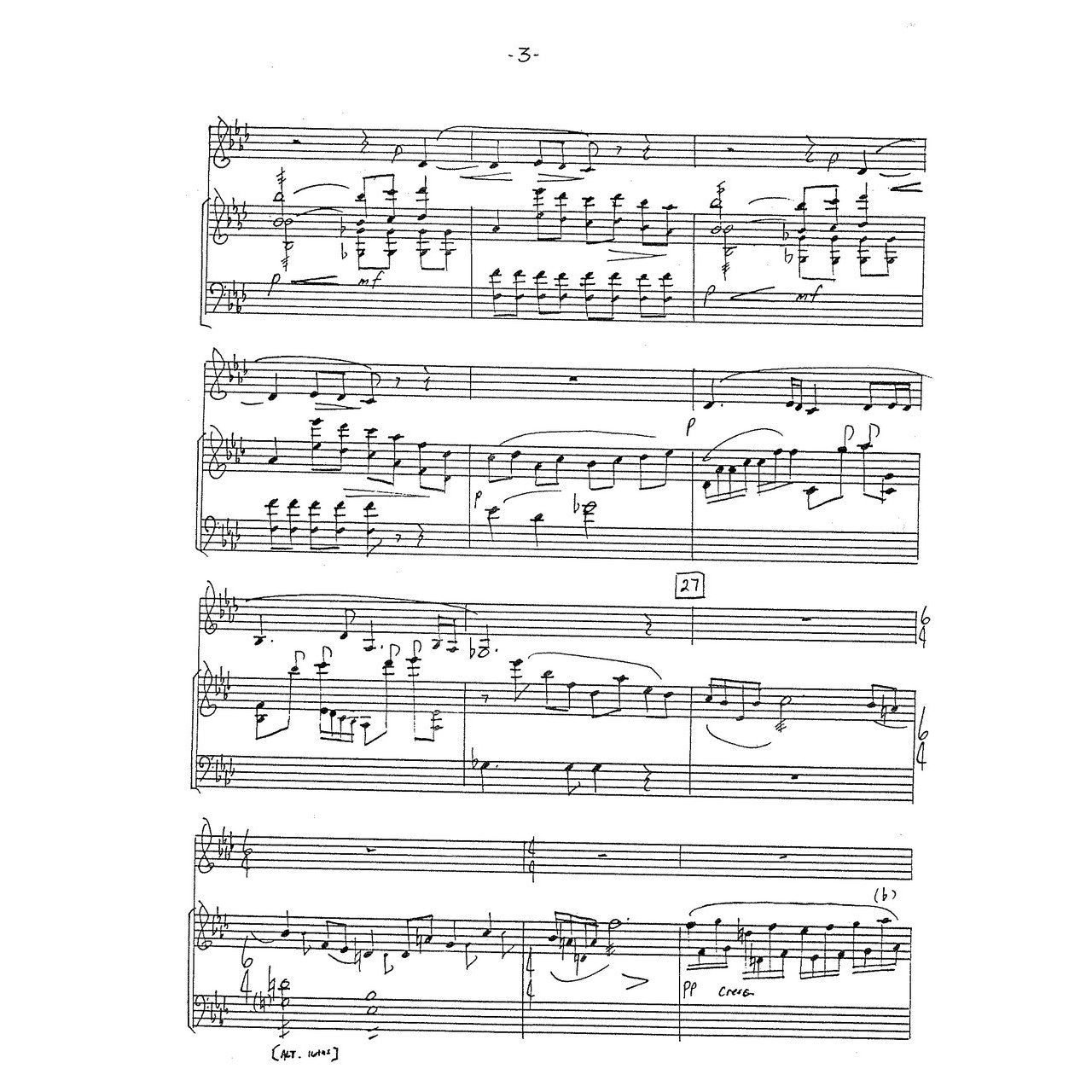 Sonata for Horn and Marimba Charles Taylor score sample