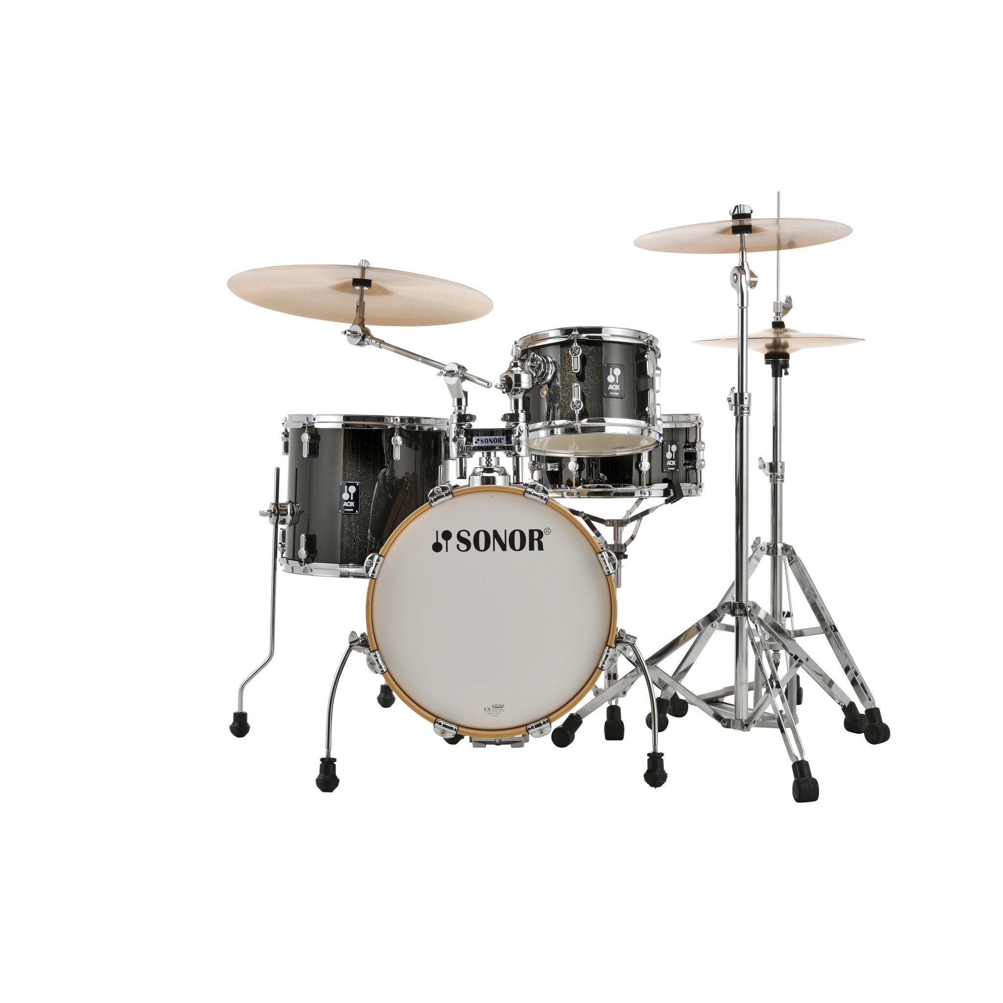 Sonor AQX Jungle Set Black Midnight Sparkle Audience View