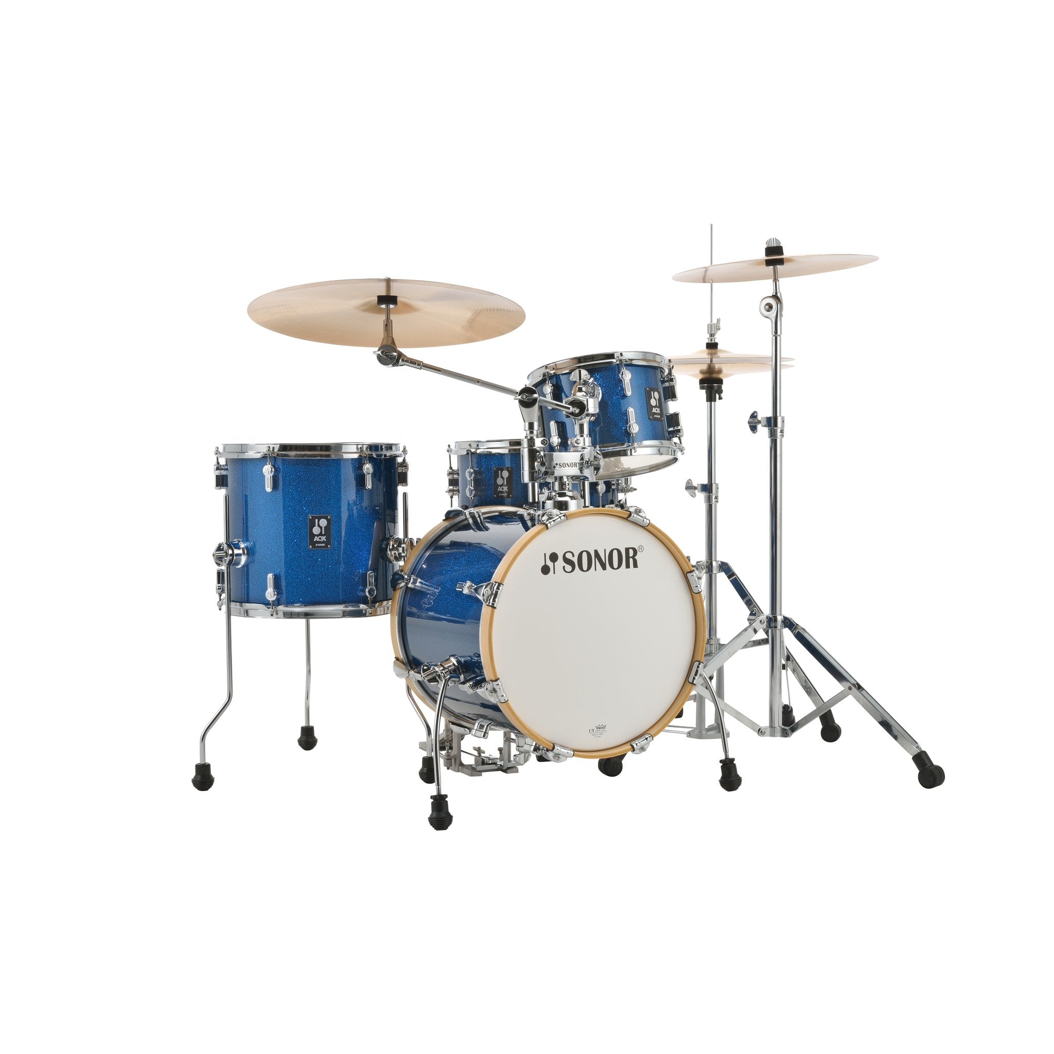 Sonor AQX Jungle Set Blue Ocean Sparkle Right Angle