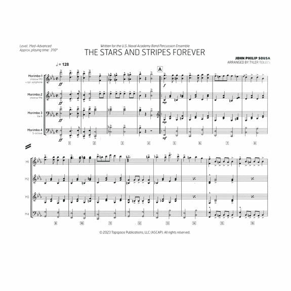Sousa-Stars and Stripes Forever, The arr. Tolles (SP)-2M/opt. X