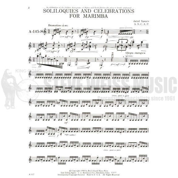 Spears-Soliloquies and Celebrations-M