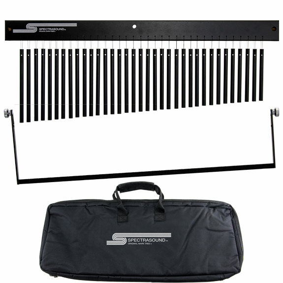 Spectrasound SM-35BA Mark Tree Bar Chimes with Bag and Dampening Bar - Black Aluminium