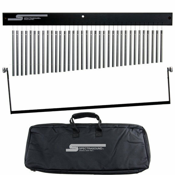 Spectrasound SM-35NA Mark Tree Bar Chimes with Bag and Dampening Bar - Natural Aluminum